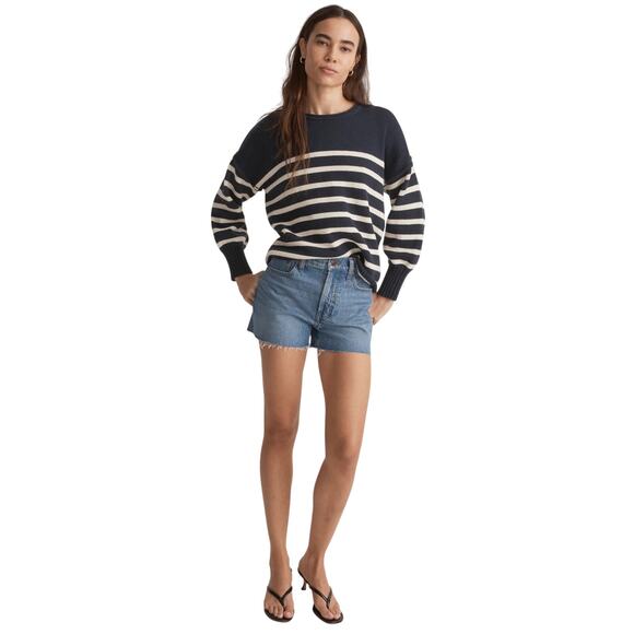 Madewell Conway Pullover Striped Sweater, Deep Indigo, Women’s Small - Picture 10 of 10